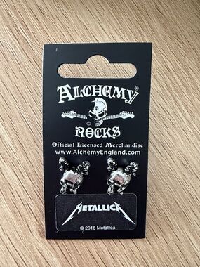 🆕 Alchemy Rocks x Metallica Damage Inc. Skull Stud Earrings
